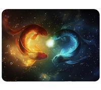 Alfombrilla Ratón Pez Alfombrilla Ratón 340x280x3mm, Japón Mouse Pad Protector Escritorio Superficie Lisa y Base de Goma Antideslizante Precisión Velocidad para Jugadores, PC, Regalo Hombre, Model639