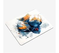 Alfombrilla Ratón Pez Mini Mousepad 24x20cm, Azul Alfombrilla Gaming, Tapete Escritorio con Bordes Cosidos, Protector Escritorio con Base Goma Antideslizante Mousepad Oficina Accesorios Gaming S0-1260