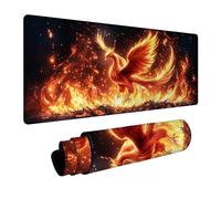 Alfombrilla Ratón Phoenix Alfombrilla Ratón XXL 300 x 700 x 3mm Impermeable Mousepad Llama Bordes sellados Mayor precisión y Velocidad per Teclado Portatil Gaming Oficina Regalo Hombre DBYH-2644