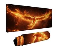 Alfombrilla Ratón Phoenix Alfombrilla Ratón XXL 400 x 100 x 3mm Impermeable Mousepad Cielo Estrellado Bordes sellados Mayor precisión y Velocidad per Teclado Portatil Gaming Oficina Regalo DBYH-2661