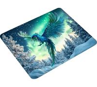 Alfombrilla Ratón Phoenix Impermeable Alfombrilla 300x250mm HXZH-0450 | Mouse Pad Escena De Nieve Borde cosido Base de Caucho Mejora la Precisión y la Velocidad para Gaming Office Regalo Hombre