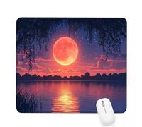 Alfombrilla Ratón Púrpura Alfombrilla de Ratón 340x280x3mm Mouse Pad Pequeño Lago con Base de Goma Antideslizante,Superficie Resistente Resistente a Salpicaduras,Portátil Mouse Pad,Oficina Casa J-496