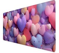 Alfombrilla Ratón Púrpura Alfombrilla Ratón XXL 1200x600 mm Amar Mouse Pad Gaming, Tapete Escritorio con Resistente al Agua, Antideslizante, Base de Goma y Bordes Cosidos, Oficina Accesorios 6-3311g