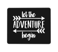 Alfombrilla Raton, Que Comience Una Nueva Aventura Alfombrilla De Ratón para Juegos Portátil Alfombrilla De Ratón Ergonómico Alfombrilla De Escritorio para Juegos Ratón 25X30Cm