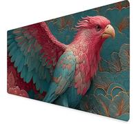 Alfombrilla Ratón Rojo Alfombrilla Ratón XXL 100x50cm, Mouse Pad áGuila Mousepad con Base de Goma Antideslizante, Impermeable Tapete Escritorio Accesorios Gaming para Gamers, Regalo Mujer -yym25097I