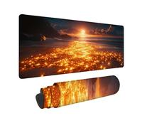 Alfombrilla Ratón Rojo Alfombrilla Ratón XXL 1500x800mm, Mouse Pad Playa Mousepad con Base de Goma Antideslizante, Impermeable Tapete Escritorio Accesorios Gaming para Gamers, PC, Regalo -hjw2601TP