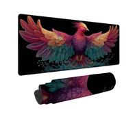 Alfombrilla Ratón Rojo Alfombrilla Ratón XXL 90x40cm, Mouse Pad áGuila Mousepad con 3MM Bordes Cosidos, Impermeable Tapete Escritorio para Jugadores, PC, Oficina, Home, Regalo Mujer -zjn2509V1X21X