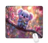 Alfombrilla Ratón Rosa Alfombrilla de Ratón 300x250x3mm Mouse Pad Pequeño Coala con Base de Goma Antideslizante,Superficie Resistente Resistente a Salpicaduras,Portátil Mouse Pad,Oficina Casa J-934