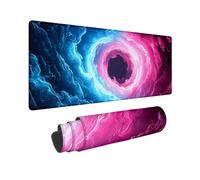 Alfombrilla Ratón Rosa Alfombrilla Escritorio Mouse Pad XXL 900x400 mm Impermeable Mousepad Azul Tapete Escritorio con Base de Goma Antideslizante Desk Mat Protector Mesa Alfombra Raton Regalo O-91