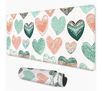 Alfombrilla Ratón Rosa Mouse Pad 800x300 mm, Grande Alfombrilla Gaming Amar con Superficie Especial Que Mejora la Velocidad y la precisión, Mousepad Impermeable para Gamers, PC y Portátil 3Y-748