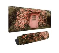 Alfombrilla Ratón Rosa Mouse Pad RomáNtico 80 x 30 cm, Alfombrilla Ratón Lavable, Mousepad con Base de Goma Antideslizante Bordes Cosidos, Mouse Pad para Gamers Portátil Oficina, Regalos -TL57GB