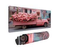 Alfombrilla Ratón Rosa Mouse Pad RomáNtico 80 x 40 cm, Alfombrilla Ratón Lavable, Mousepad con Base de Goma Antideslizante Bordes Cosidos, Mouse Pad para Gamers Portátil Oficina, Regalos -TL14Y5