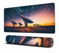Alfombrilla Ratón Satélite Alfombrilla Ratón XXL 1600x800x3mm Ciencia y tecnología Mouse Pad Protector Escritorio Desk Mat Base de Goma Antideslizante para Jugadores, PC, Material Oficina, Model364