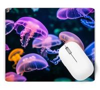 Alfombrilla Ratón Sueño Alfombrilla de Ratón 200 x 150 mm Mouse Pad Pequeño con Base de Goma Medusa Antideslizante, Superficie Resistente a Salpicaduras, Portátil Mouse Pad, Regalos Navidad p1j-254