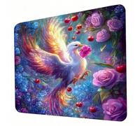Alfombrilla Ratón sueño, Alfombrilla Gaming con Base Antideslizante Mejora la Precisión y la Velocidad, Lavable, Mousepad para Ratón Inalámbrico, PC, Oficina, Hogar, Juegos 24 x 20 cm Phoenix J0-775