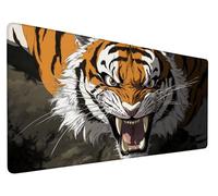Alfombrilla Raton Tigre Alfombrilla Ratón XXL 47.2 x 15.7 Inch Mouse Pad Grande Gaming Animal Patrón, Superficie Impermeable, Base Goma Antideslizante, Desk Mat para Jugadores,PC,Oficina, Model 561