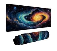 Alfombrilla Ratón Universo Impermeable Alfombrilla Escritorio 100x50x0.3cm con Bordes Cosidos y Base de Goma Antideslizante, Mouse Pad Abstracto para Ordenador Portatil Mouse Teclado Regalo FSBD-3450
