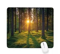 Alfombrilla Ratón Verde Alfombrilla de Ratón 320x260x3mm Mouse Pad Pequeño Amanecer con Base Goma Antideslizante,Superficie Resistente Resistente a Salpicaduras,Portátil Mouse Pad,Oficina Casa J-386