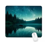 Alfombrilla Ratón Verde Alfombrilla de Ratón 340x280x3mm Mouse Pad Pequeño Lago con Base de Goma Antideslizante,Superficie Resistente Resistente a Salpicaduras,Portátil Mouse Pad,Oficina Casa J-185