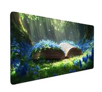 Alfombrilla Ratón Verde Alfombrilla Ratón XXL 1000x500mm, Mouse Pad Libros Mousepad con Base de Goma Antideslizante, Impermeable Tapete Escritorio Accesorios Gaming para Gamers, PC, Regalo -lsy2603P1