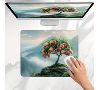 Alfombrilla Ratón Verde durazno, Alfombrilla Gaming 32 x 26 cm, Mousepad Delgado, Superficie Ultra-Suave, Bordes Anti-Deshilachado, Base de Goma Antideslizante, para Portátil, Oficina, Home j0j-1