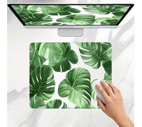 Alfombrilla Ratón verde hoja, Alfombrilla Gaming 32 x 26 cm, Mousepad Delgado, Superficie Ultra-Suave, Bordes Anti-Deshilachado, Base de Goma Antideslizante, para Portátil, Oficina, Home, Office j0j-1