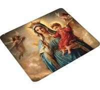 Alfombrilla Ratón Verde Impermeable Alfombrilla Gaming 400x300mm HXZH-1916 | Mouse Pad áNgel Borde cosido Base de Caucho Mejora la Precisión y la Velocidad para Gaming Office Regalo Hombre