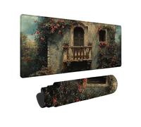 Alfombrilla Ratón Verde Mouse Pad Retro 150 x 80 cm, Alfombrilla Ratón Lavable, Resistente Mousepad con Base de Goma Antideslizante Bordes Cosidos, Mouse Pad para Gamers Oficina, Regalos -TL21UM