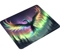 Alfombrilla Ratón Verde Protector Escritorio 250x200mm HXZH-0881 | Mouse Pad Phoenix Antideslizante Base de Gom para Tapete Escritorio Ordenador Portatil Desk Decoración Regalo Hombre
