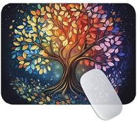Alfombrilla Ratón Vistoso, Árbol de la Vida Alfombrilla Raton 30 x 25 cm, Base Goma Anti-Deslizante, Antivibraciones Silenciosa, Bordes Reforzados, Ideal para Trabajo, Estudiante o Profesional M3-168