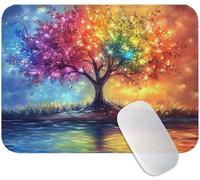 Alfombrilla Ratón Vistoso, Árbol de la Vida Alfombrilla Raton 60 x 40 cm, Base Goma Anti-Deslizante, Antivibraciones Silenciosa, Bordes Reforzados, Ideal para Trabajo, Estudiante o Profesional M3-668