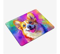 Alfombrilla Ratón Vistoso Mini Mousepad 29x24cm, Perro Alfombrilla Gaming, Tapete Escritorio con Bordes Cosidos, Protector Escritorio con Base Goma Antideslizante Oficina Accesorios Gaming S0-874