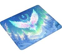 Alfombrilla Ratón White Impermeable Alfombrilla Gaming 200x180mm HXZH-0453 | Mouse Pad Phoenix Borde cosido Base de Caucho Mejora la Precisión y la Velocidad para Gaming Office Regalo Hombre