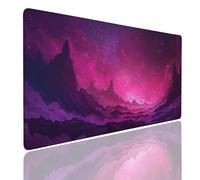 Alfombrilla Ratón XL 1000x400x4mm Mouse Pad Gaming Grande Alfombrilla Escritorio Impermeable, Mousepad Antideslizante, Protector Tapete Escritorio con Bordes Cosidos, Desk Mat PC, Oficina Star (7)
