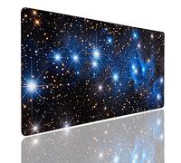 Alfombrilla Ratón XL 600x300x4mm Mouse Pad Gaming Grande Alfombrilla Escritorio Impermeable, Mousepad Antideslizante, Protector Tapete Escritorio con Bordes Cosidos, Desk Mat para PC, Oficina Star (5)