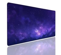 Alfombrilla Ratón XL 900x300x4mm Mouse Pad Gaming Grande Alfombrilla Escritorio Impermeable, Mousepad Antideslizante, Protector Tapete Escritorio con Bordes Cosidos, Desk Mat para PC, Oficina Star (3)