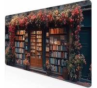 Alfombrilla Ratón XXL 1000 x 500 mm Alfombrilla Gaming, Mouse Pad con Base de Goma Antideslizante, Impermeable Mousepad, con Bordes Cosidos, Tapete Rato para Jugadores (Color LibreríA) -z1c09548