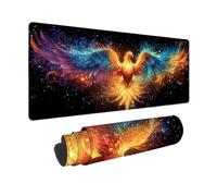 Alfombrilla Ratón XXL 1000 x 500 mm, Alfombrilla Ratón Color Mouse Pad FéNix Mousepad con Base de Goma Antideslizante, Impermeable Tapete Escritorio para Gamers, PC y Portátil, Regalo Mujer -zjn2509I8