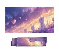 Alfombrilla Ratón XXL 1000x500mm, Grande Alfombrilla Ratón Gaming, Lindo Gato Mouse Pad, Portátil Mousepad con Bordes Cosidos y Base de Goma Antideslizante, para Jugadores, PC, Oficina C10084