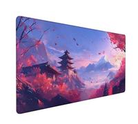 Alfombrilla RatóN XXL 1000x500x3mm,Alfombrilla Ratón Azul Mouse Pad Palacio Tapete Escritorio,con Bordes Cosidos Impermeable Protector Escritorio para Jugadores,PC,Oficina,Regalos para Hombres XZ-334