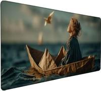 Alfombrilla Ratón XXL 1000x500x3mm, Mousepad Seao,Mujer Gaming Mouse Pad Impermeable, Bordes Cosidos, Grande Mousepad con Base de Goma Antideslizante para Accesorios Escritorio, Regalos Hombres T-FR27