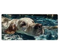 Alfombrilla Ratón XXL 1000x500x3mm, Tapete Rato Perro,RíO Gaming Mouse Pad Impermeable, Bordes Cosidos, Grande Mousepad con Base de Goma Antideslizante Protector de Escritorio Accesorios Decor E-W857