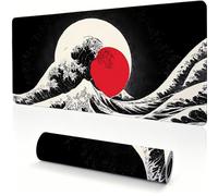 Alfombrilla Ratón XXL 1000x500x4mm, Grande Mousepad Ondas Japón 0x0-193