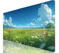 Alfombrilla Ratón XXL 100x50 cm Primavera Mouse Pad Gaming Paisaje Protector Escritorio, Precisión Velocidad Mejorada, Antideslizante Mousepad para Teclado, Jugadores PC, Accesorios Gaming H0-913