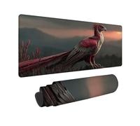 Alfombrilla Ratón XXL 100x50cm, Alfombrilla Ratón Rojo Mouse Pad áGuila Mousepad con Base de Goma Antideslizante, Impermeable Tapete Escritorio para Gamers, PC y Portátil, Regalo Mujer -zjn250951I4EL