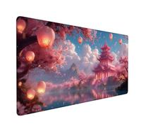 Alfombrilla RatóN XXL 1200x400x3mm,Alfombrilla Ratón Rosa Mouse Pad Palacio Tapete Escritorio,con Bordes Cosidos Impermeable Protector Escritorio para Jugadores,PC,Oficina,Regalos para Hombres XZ-973