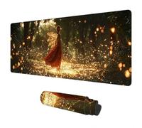 Alfombrilla Ratón XXL 1200x600 mm Bosque Alfombrilla Escritorio Elfos Impermeable Mouse Pad Gaming Rotector Pscritorio, Mousepad con Base de Goma Antideslizante y Bordes Cosidos Regalo Hombre D-98