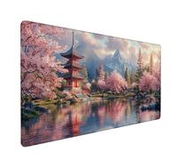 Alfombrilla RatóN XXL 1200x600x3mm,Alfombrilla Ratón Rosa Mouse Pad Palacio Tapete Escritorio,con Bordes Cosidos Impermeable Protector Escritorio para Jugadores,PC,Oficina,Regalos para Hombres XZ-756