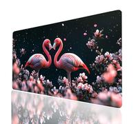 Alfombrilla Ratón XXL 1200x600x3mm, Impermeable Alfombrilla Escritorio Flamingo, Rosa Mouse Pad con Base de Goma Antideslizante, Protector Escritorio para Portatil Teclado Gamer Raton Model-11208