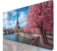 Alfombrilla Ratón XXL 1200x600x3mm París Mouse Pad Gaming XXL Protector Escritorio, Precisión y Velocidad en Juegos, Antideslizante Mousepad Superficie de Tejido para Ratón Teclado,Torre Eiffel Y8-897